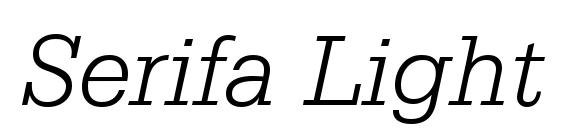 Serifa Light Italic BT Font