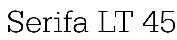 Serifa LT 45 Light Font, All Fonts