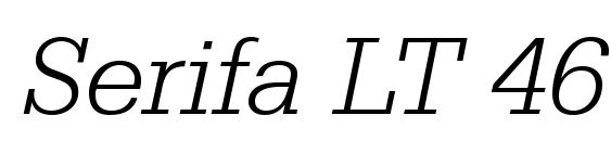Serifa LT 46 Light Italic font, free Serifa LT 46 Light Italic font, preview Serifa LT 46 Light Italic font