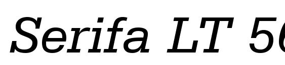 Шрифт Serifa LT 56 Italic
