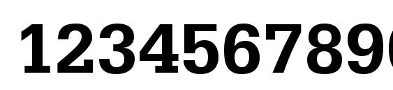 Serifa LT 65 Bold Font, Number Fonts