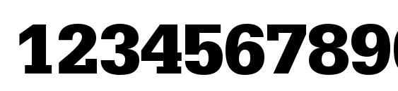 Шрифт Serifa LT 75 Black, Шрифты для цифр и чисел