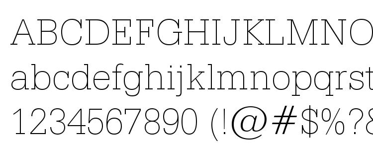 glyphs Serifa Thin BT font, сharacters Serifa Thin BT font, symbols Serifa Thin BT font, character map Serifa Thin BT font, preview Serifa Thin BT font, abc Serifa Thin BT font, Serifa Thin BT font