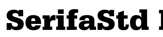 шрифт SerifaStd Black, бесплатный шрифт SerifaStd Black, предварительный просмотр шрифта SerifaStd Black