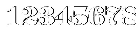 Serifertitulsh regular Font, Number Fonts