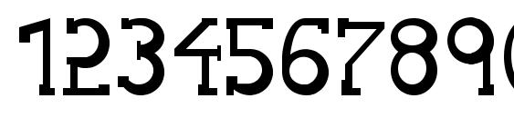 Serifon Normal Font, Number Fonts