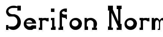 Serifon Normal font, free Serifon Normal font, preview Serifon Normal font