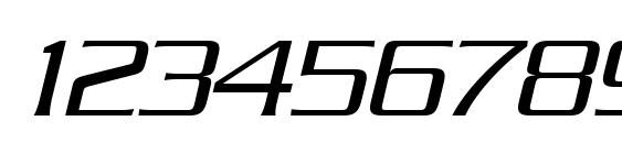 Serpentine LT Light Oblique Font, Number Fonts