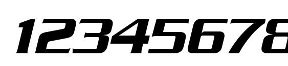 Serpentine LT Medium Oblique Font, Number Fonts