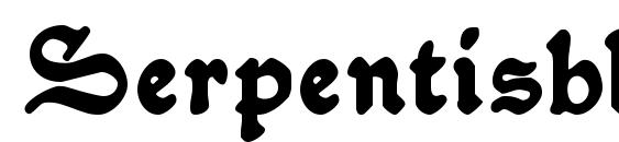 Шрифт Serpentisblack