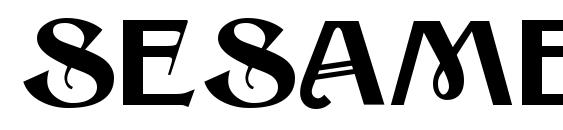 шрифт Sesame Regular, бесплатный шрифт Sesame Regular, предварительный просмотр шрифта Sesame Regular