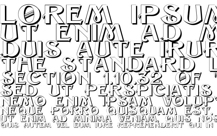 specimens Sesame Shadow font, sample Sesame Shadow font, an example of writing Sesame Shadow font, review Sesame Shadow font, preview Sesame Shadow font, Sesame Shadow font