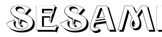 Sesame Shadow font, free Sesame Shadow font, preview Sesame Shadow font