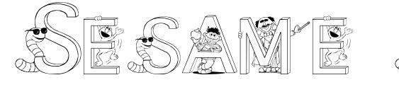Шрифт Sesame Street