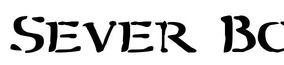 шрифт Sever Bold, бесплатный шрифт Sever Bold, предварительный просмотр шрифта Sever Bold