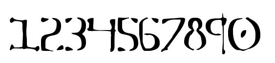 Sever Condensed Font, Number Fonts