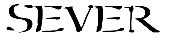 шрифт Sever, бесплатный шрифт Sever, предварительный просмотр шрифта Sever