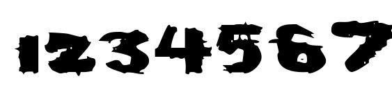 Severed Font, Number Fonts