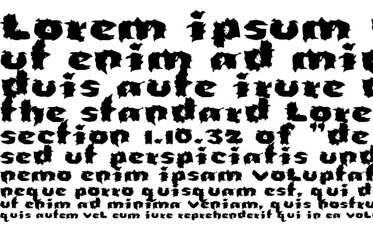 specimens Severed font, sample Severed font, an example of writing Severed font, review Severed font, preview Severed font, Severed font