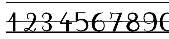 Seyesndl Font, Number Fonts