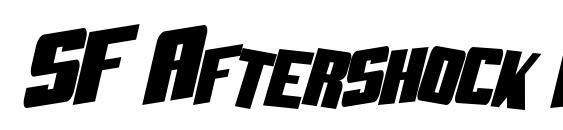 SF Aftershock Debris CondSolid Italic font, free SF Aftershock Debris CondSolid Italic font, preview SF Aftershock Debris CondSolid Italic font