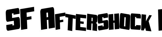 SF Aftershock Debris CondSolid font, free SF Aftershock Debris CondSolid font, preview SF Aftershock Debris CondSolid font