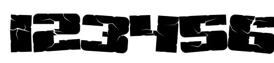 SF Aftershock Debris Font, Number Fonts