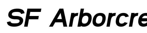 SF Arborcrest Heavy Oblique Font