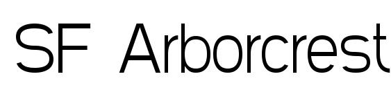 шрифт SF Arborcrest Light, бесплатный шрифт SF Arborcrest Light, предварительный просмотр шрифта SF Arborcrest Light