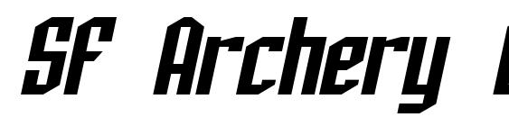 шрифт SF Archery Black Oblique, бесплатный шрифт SF Archery Black Oblique, предварительный просмотр шрифта SF Archery Black Oblique