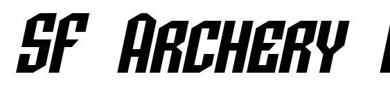 SF Archery Black SC Oblique Font