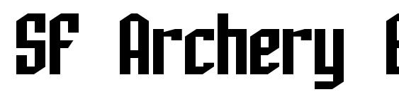 SF Archery Black font, free SF Archery Black font, preview SF Archery Black font