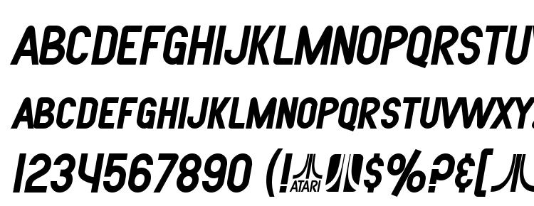 glyphs SF Atarian System Bold Italic font, сharacters SF Atarian System Bold Italic font, symbols SF Atarian System Bold Italic font, character map SF Atarian System Bold Italic font, preview SF Atarian System Bold Italic font, abc SF Atarian System Bold Italic font, SF Atarian System Bold Italic font