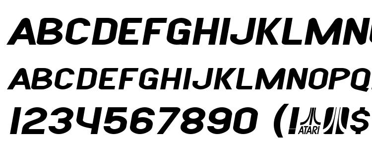 glyphs SF Atarian System Extended Bold Italic font, сharacters SF Atarian System Extended Bold Italic font, symbols SF Atarian System Extended Bold Italic font, character map SF Atarian System Extended Bold Italic font, preview SF Atarian System Extended Bold Italic font, abc SF Atarian System Extended Bold Italic font, SF Atarian System Extended Bold Italic font