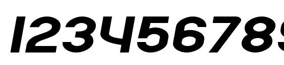 SF Atarian System Extended Bold Italic Font, Number Fonts