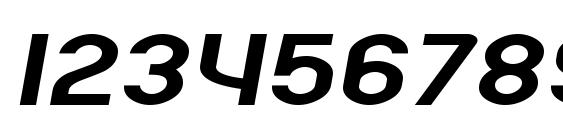 SF Atarian System Extended Italic Font, Number Fonts