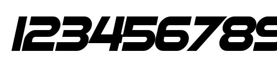 SF Automaton Oblique Font, Number Fonts