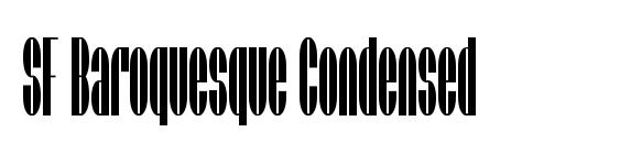 SF Baroquesque Condensed font, free SF Baroquesque Condensed font, preview SF Baroquesque Condensed font