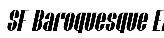 SF Baroquesque Extended Oblique Font