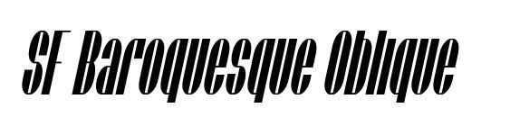 SF Baroquesque Oblique font, free SF Baroquesque Oblique font, preview SF Baroquesque Oblique font