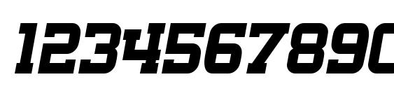 SF Big Whiskey SC Bold Font, Number Fonts