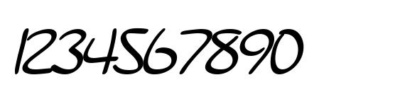 SF Burlington Script Bold Font, Number Fonts
