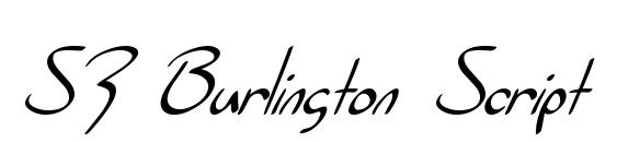 SF Burlington Script Italic font, free SF Burlington Script Italic font, preview SF Burlington Script Italic font