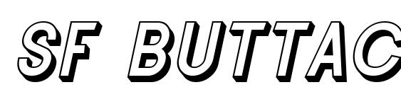 SF Buttacup Lettering Shaded Oblique font, free SF Buttacup Lettering Shaded Oblique font, preview SF Buttacup Lettering Shaded Oblique font