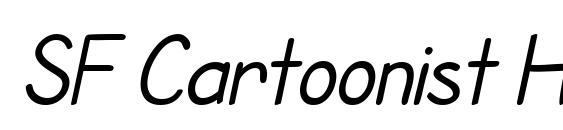 Шрифт SF Cartoonist Hand Italic