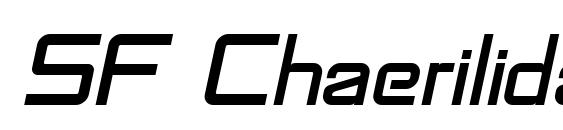шрифт SF Chaerilidae Oblique, бесплатный шрифт SF Chaerilidae Oblique, предварительный просмотр шрифта SF Chaerilidae Oblique