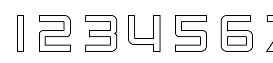 SF Chaerilidae Outline Font, Number Fonts