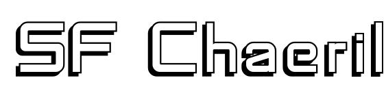 SF Chaerilidae Shaded font, free SF Chaerilidae Shaded font, preview SF Chaerilidae Shaded font