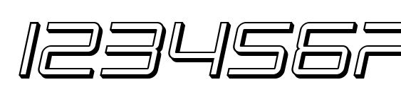 SF Chromium 24 Oblique Font, Number Fonts