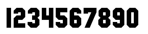SF Collegiate Solid Bold Font, Number Fonts
